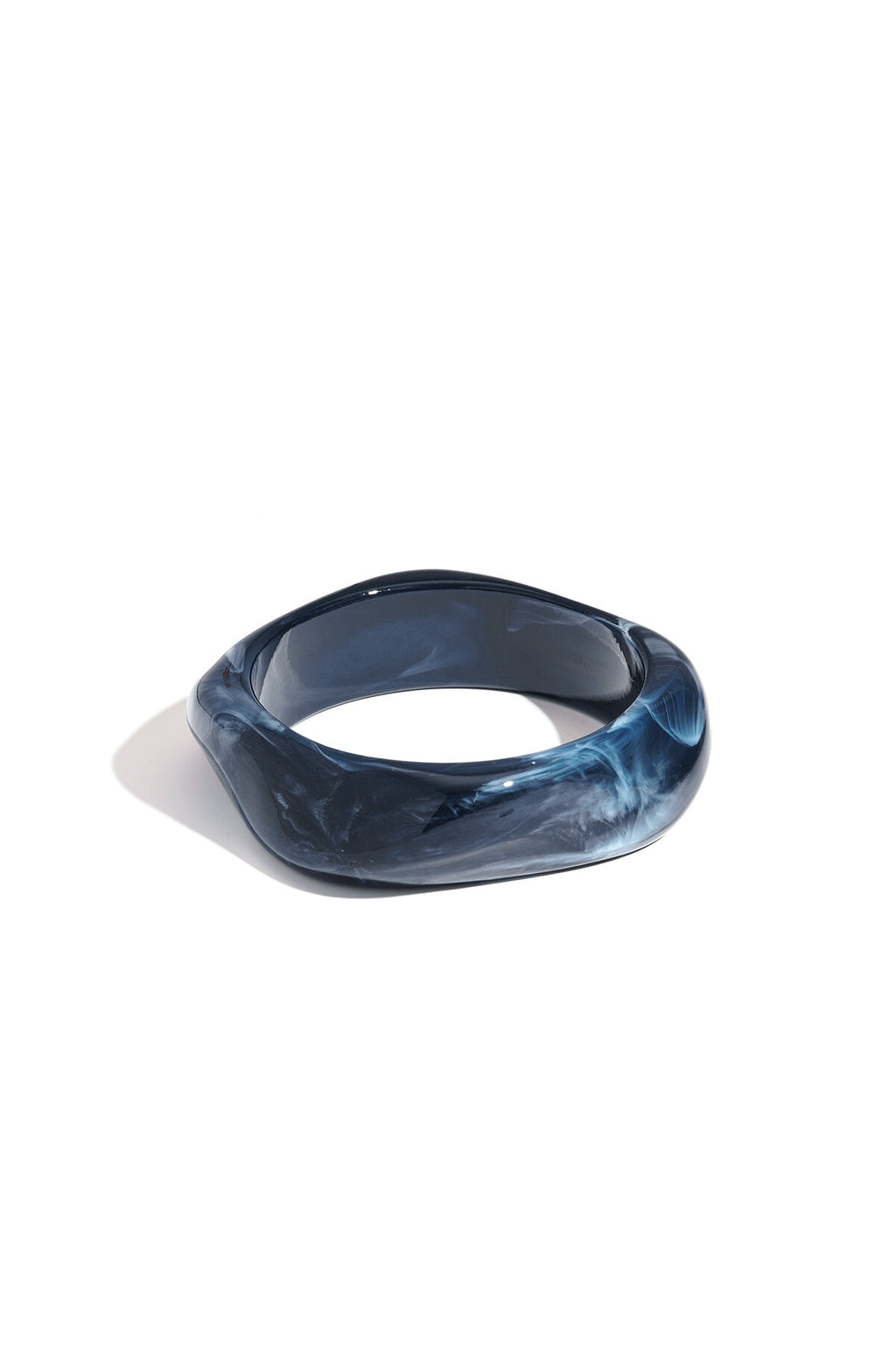 Bracelets en acrylique de couleur unie, style décontracté et simple, pour femme