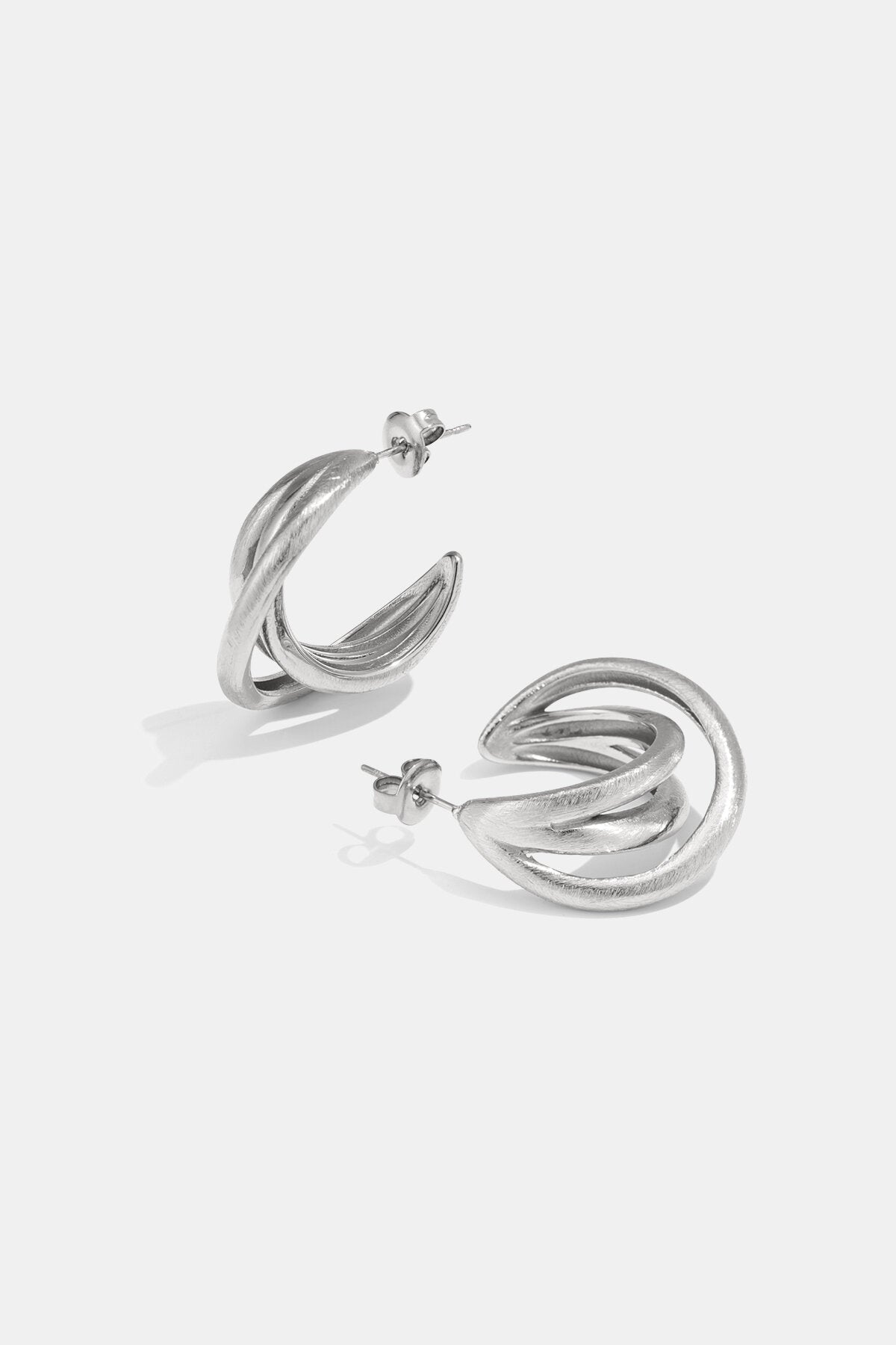 Boucles d'oreilles créoles lignes Casual Daily Simple Series Bijoux pour femmes
