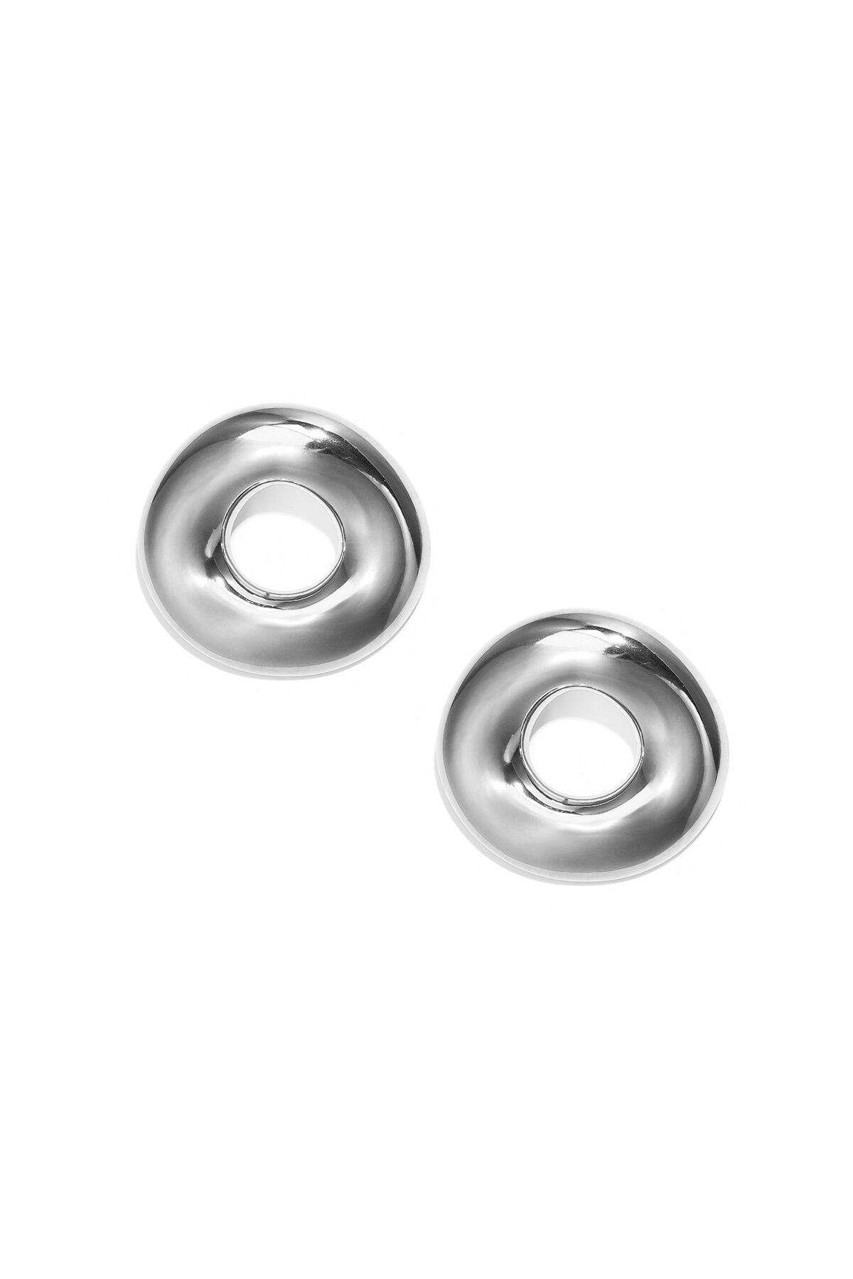 Boucles d'oreilles pendantes en forme de donut