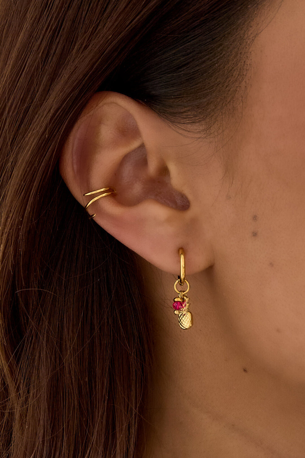 boucles d'oreilles ananas aura