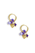 Boucles d'oreilles pendantes en acier inoxydable, série Heart Daily Daily Simple, bijoux pour femmes