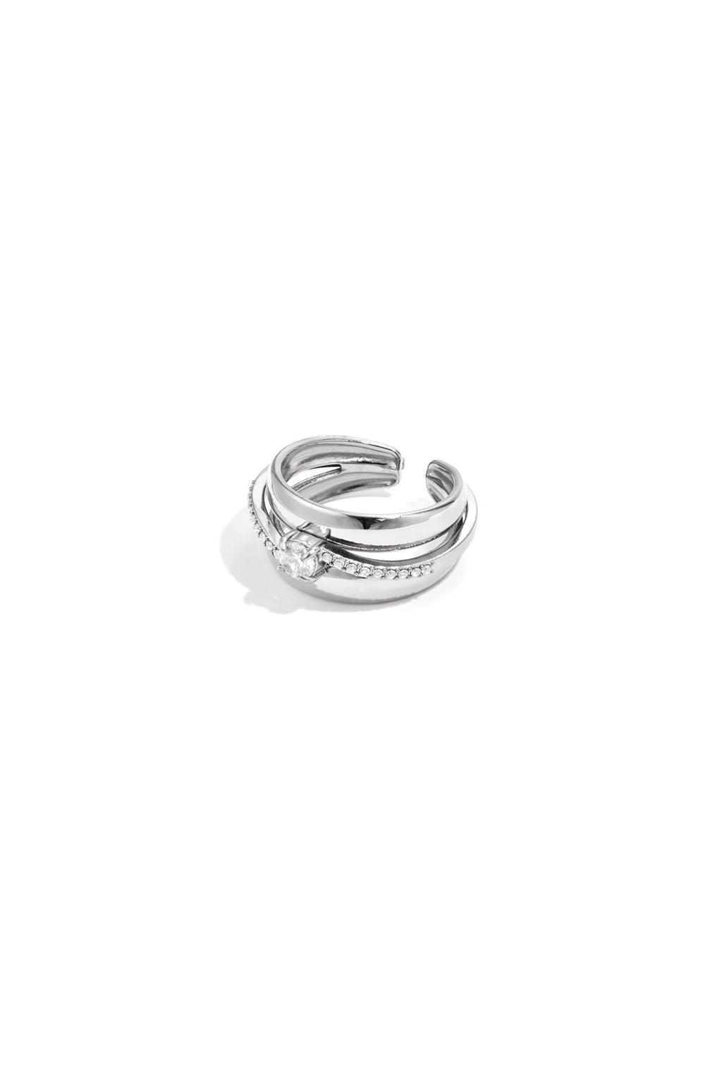Bague à plusieurs rangs ornée de pierres