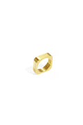 Bagues minimalistes en acier inoxydable rectangulaires Simple Daily Simple Series Bijoux pour femmes