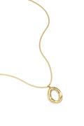 Collier avec pendentif ovale organique