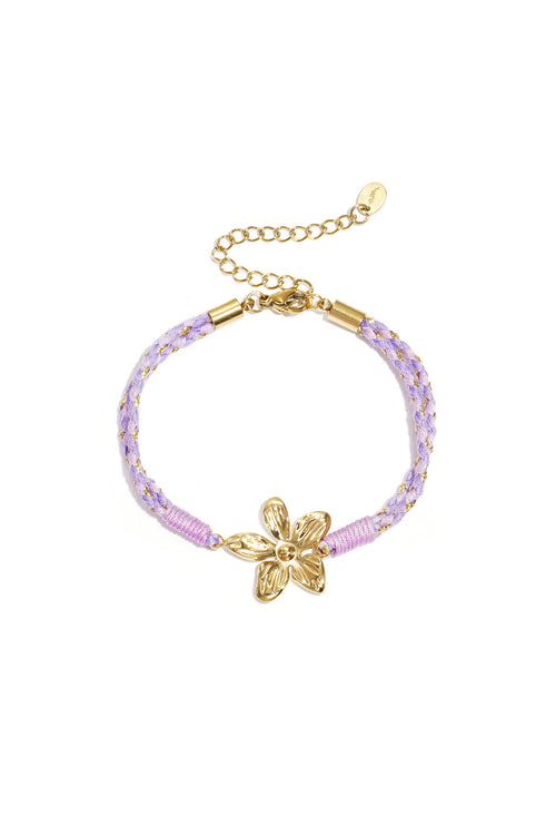 Bracelets à breloques en corde, style floral, collection décontractée, vacances/plage, romantique, bijoux pour femmes