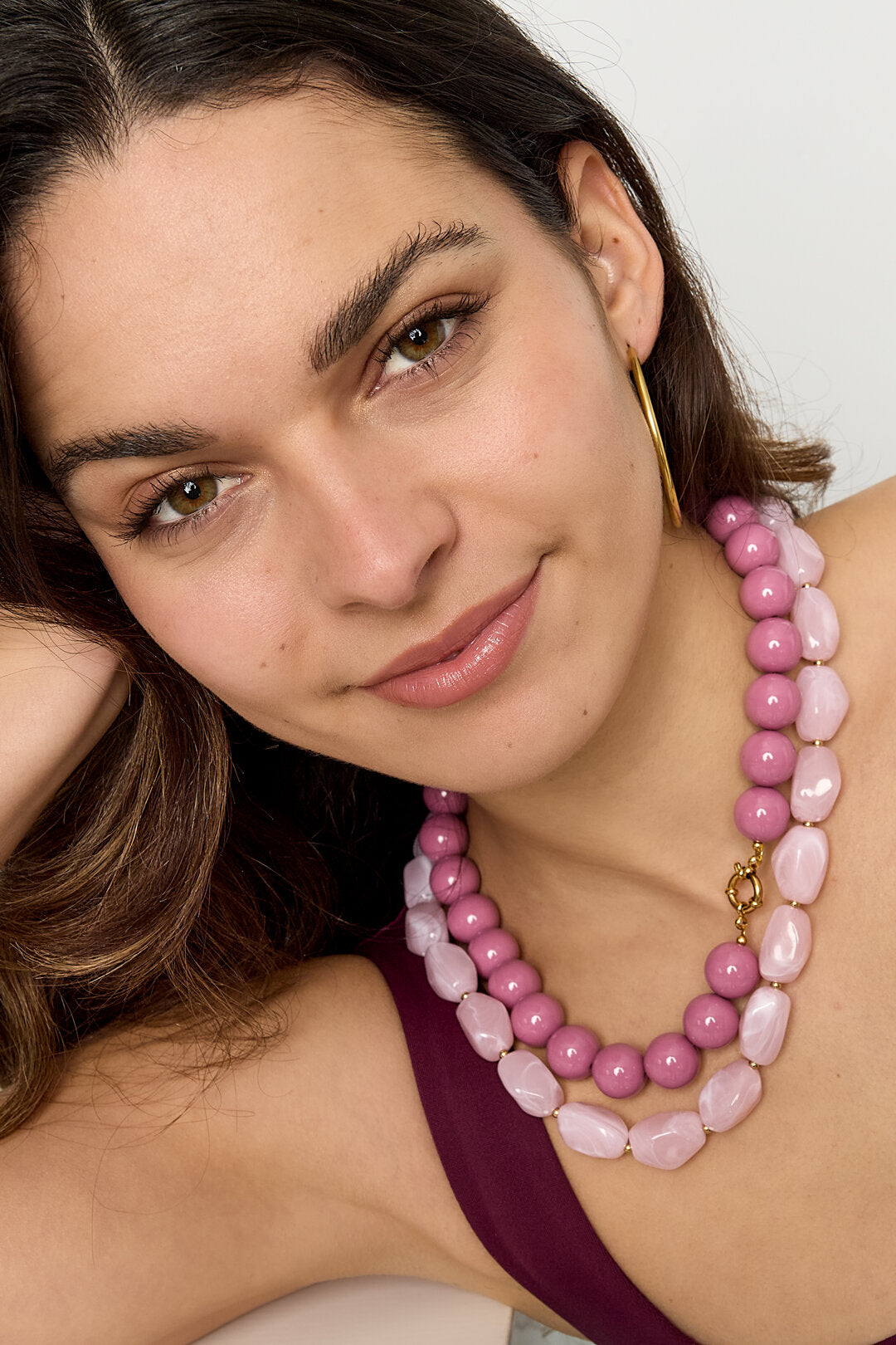 Collier de perles organiques