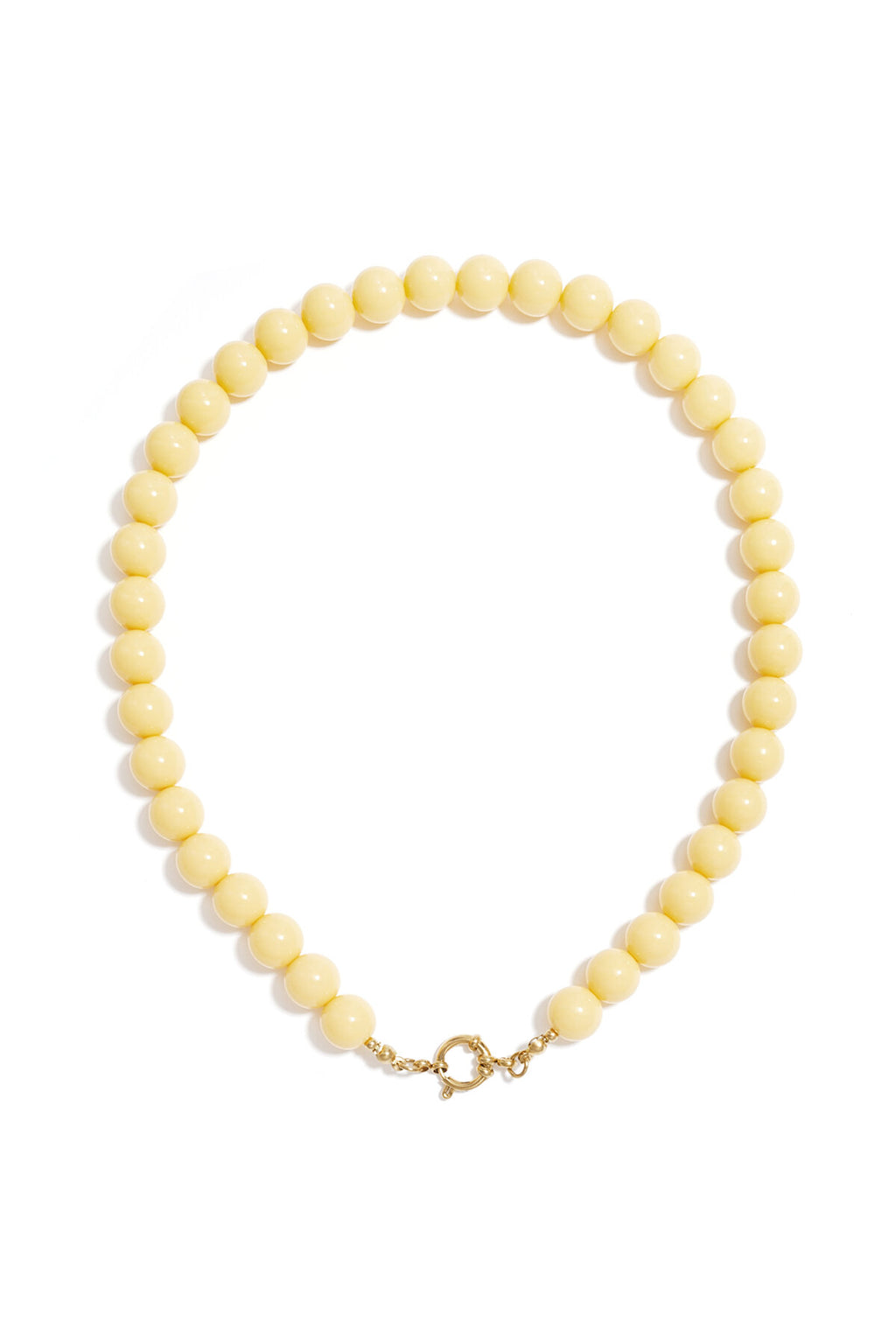 Collier de perles avec fermeture sur le devant - 12 mm