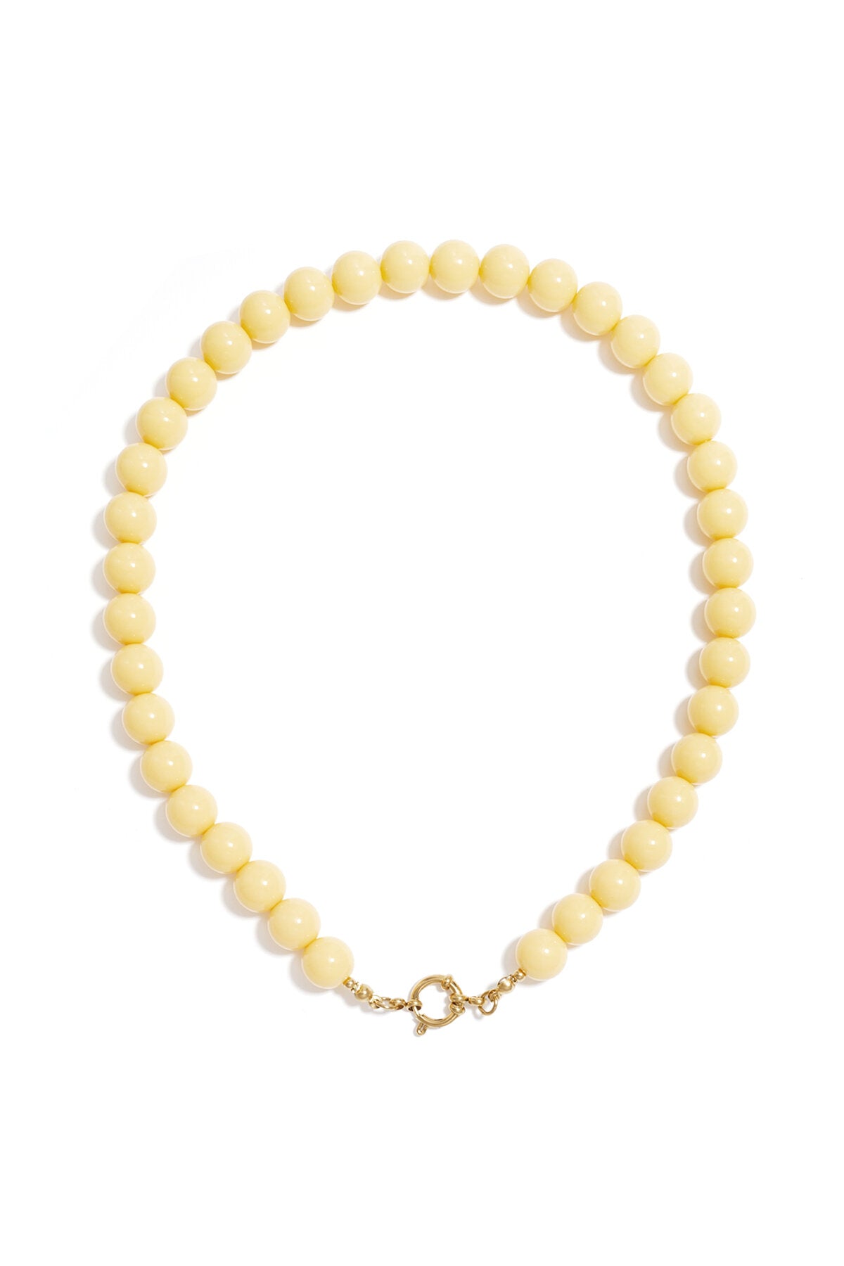 Collier de perles avec fermeture sur le devant - 12 mm