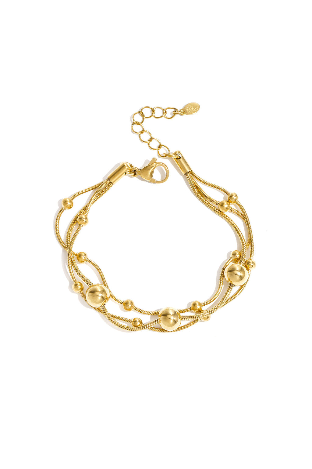 Bracelet à chaînes et à pois