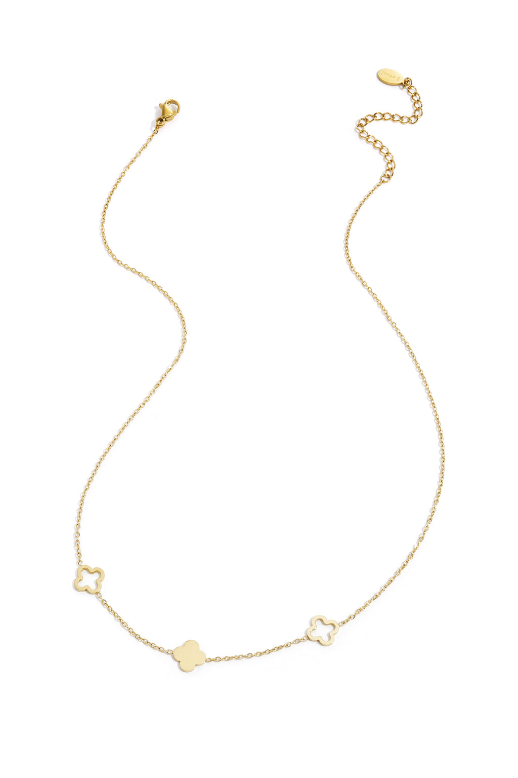 Collier trèfles Couleur or Acier inoxydable