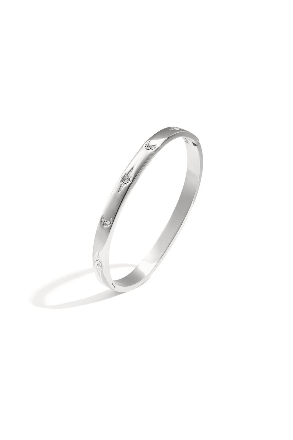 Bracelets en acier inoxydable à pois, série décontractée et simple pour le quotidien, bijoux pour femmes