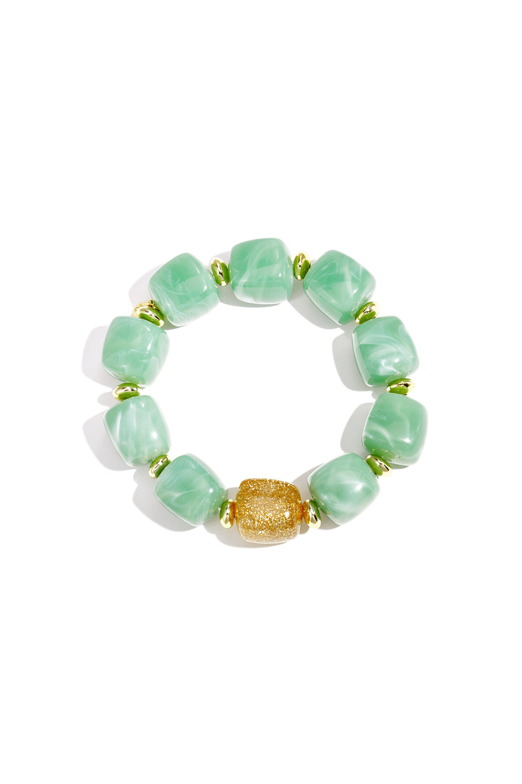 Bracelet de perles avec une perle scintillante remarquable