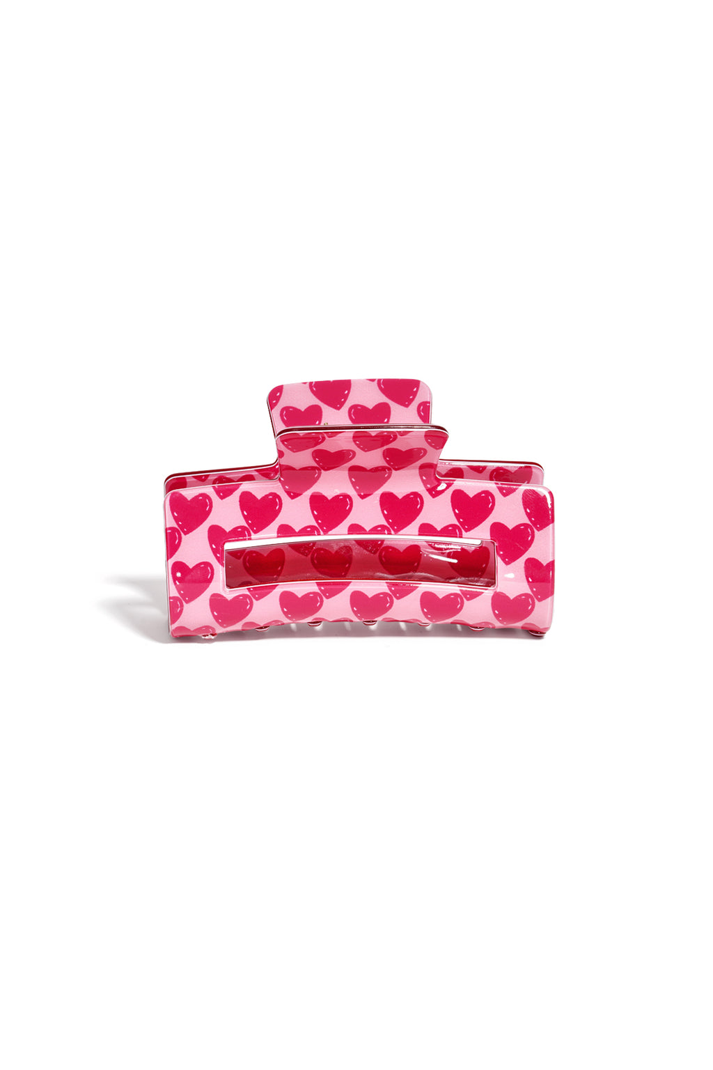 Pinces à cheveux en forme de cœur, accessoires décontractés en acrylique pour la Saint-Valentin