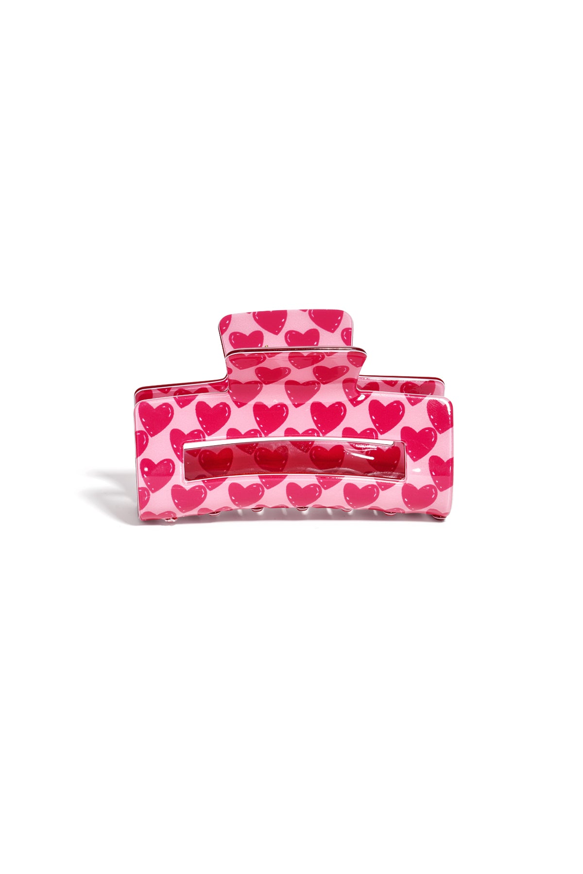 Pinces à cheveux en forme de cœur, accessoires décontractés en acrylique pour la Saint-Valentin