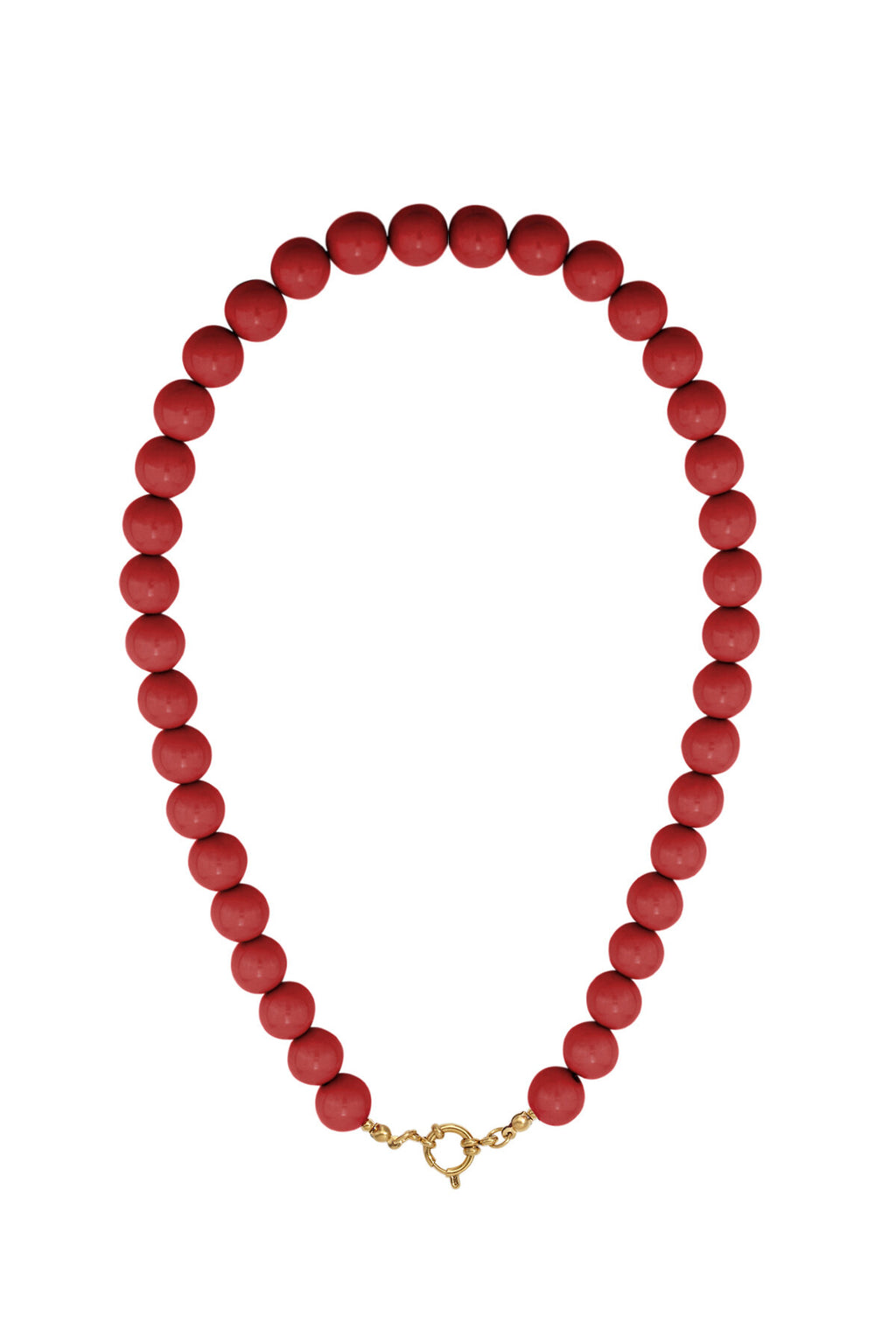 Collier de perles avec fermeture sur le devant - 12 mm