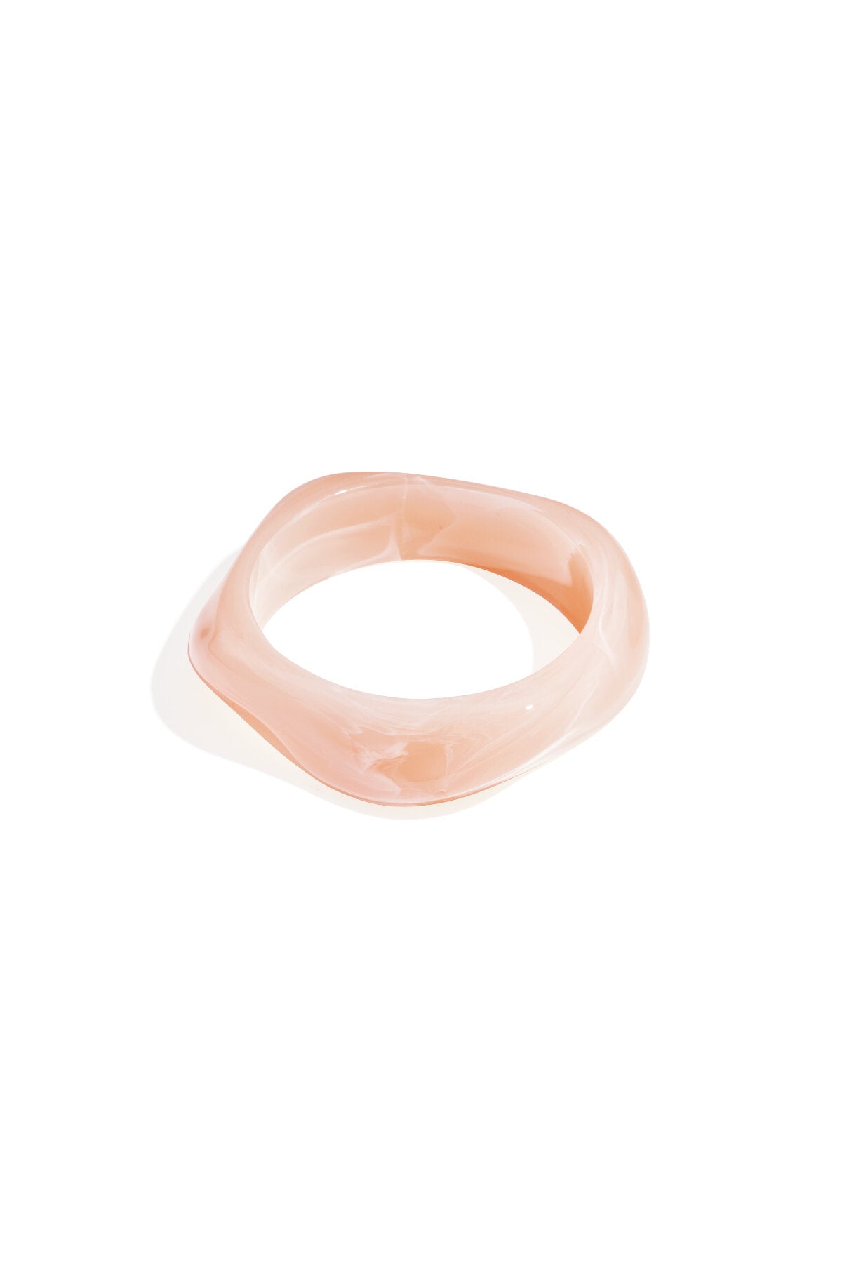 Bracelets en acrylique de couleur unie, style décontracté et simple, pour femme